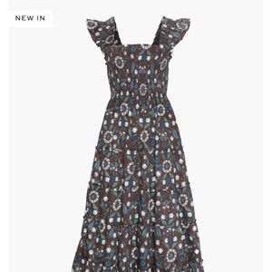 The Ellie Maxi Nap Dress - Chocolate Swedish Floral